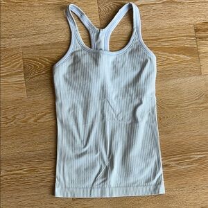 Pastel Blue Lulu Ribbed Tank Top